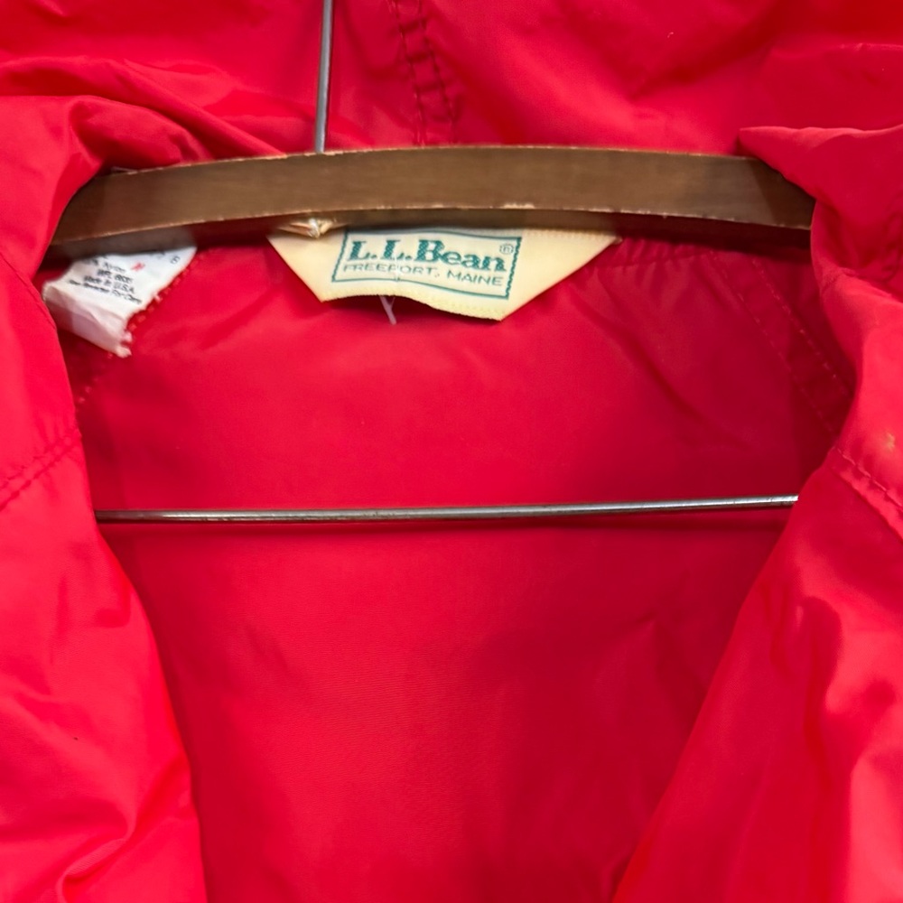 Vintage L.L. Bean Red Pullover Jacket Windbreaker - Picture 6 of 12